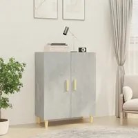 Credenza Grigio Cemento 70x34x90 cm in Legno Multistrato cod mxl 23846