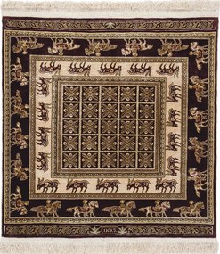 Hereke Tappeto 70 x 70 (Tacchino) Annodato A Mano