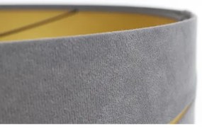 Lampadario a sospensione con filo SWING 1xE27/60W/230V grigio/oro