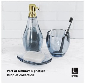 Dispenser di sapone in plastica blu Droplet - Umbra