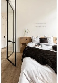 Pelliccia d'agnello nera, 60 x 180 cm - Tiseco Home Studio