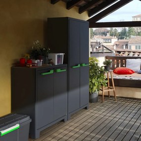 Armadio 2 ripiani 80x44x100 cm Keter Moby Basso XL Antracite...