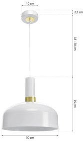 Lampadario su fune MALMO 1xE27/60W/230V