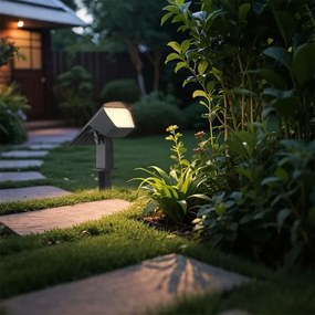 Lampada solare 2 in 1 LED/1,3W/3,7V 3000/4000/6400K IP65 1200 mAh