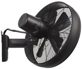 Lucci air 213124 - Ventilatore da parete BREEZE 55W/230V nero + tc