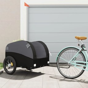 Rimorchio Da Bici Nero 45 Kg İn Ferro /