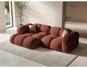 Divano angolare color mattone (con penisola a sinistra/con chaise lounge) Loretto – Cosmopolitan Design