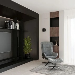 Sollux SL.0981 - Applique HESTIA 1xG9/40W/230V nera