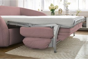 Divano in rosa chiaro allungabile 235 cm Cezanne – Bobochic Paris