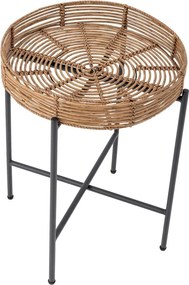 Set di mobili da giardino di colore naturale in rattan artificiale per 2 persone Dudine – Bloomingville