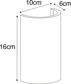 Lampada da parete moderna bianca con Wifi incluso G9 - Colja Novo