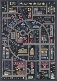 Tappeto nero reversibile per bambini , 140 x 200 cm Ülejõe - Narma