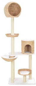Albero Per Gatti Con Tiragraffi İn Sisal Seagrass /