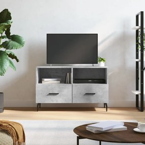 Mobile Per Tv Grigio Cemento 80x36x50 Cm Legno Multistrato /