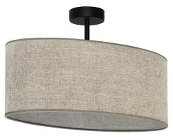 Duolla - Lampadario a plafone OVAL 1xE27/15W/230V marrone