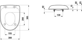 LAUFEN H8910303000001 - Sedile WC per bambini FLORAKIDS in Duroplast/bianco