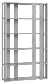 Libreria in legno Cemento 120x204h cm con 8 fasce - KATO E SMALL
