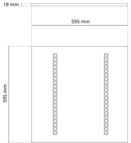 Pannello LED 60x60 28W, 36W, 42W, CCT, CRI92 con driver Philips Colore Bianco Variabile CCT, Potenza 28W