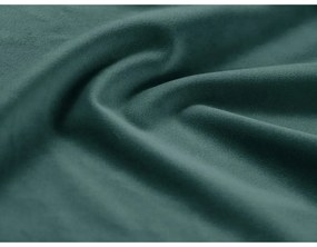 Divano angolare color petrolio allungabile e con contenitore con rivestimento in velluto Kyoto – Cosmopolitan Design