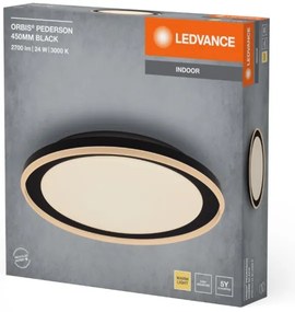 Ledvance - Plafoniera LED ORBIS PEDERSON LED/24W/230V diametro 45 cm nero