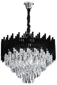 Lampada Cristal G063-CP 50cm BLACK
