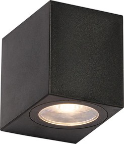 Lampada da parete smart per esterni nera IP65 con Wifi GU10 50mm - Baleno