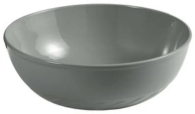 Lavabo da appoggio 33 cm grigio cemento con rilievi sul fondo Logos