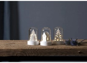 Decorazioni luminose bianche con motivo natalizio in set di 3 pezzi ø 5,5 cm Kupol - Star Trading