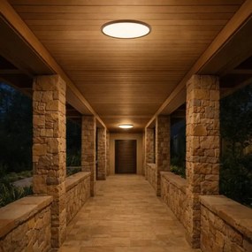 Rabalux 75080 - Plafoniera LED da bagno MAUREC 18W/230V diam. 29 cm IP44 marrone