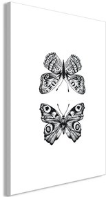 Quadro Two Butterflies (1 Part) Vertical