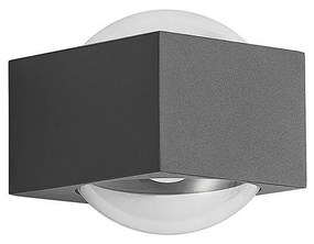 Lucande - Almos LED Up/Down Applique da Parete da Esterno Grigio Scuro Lucande