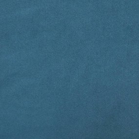 Giroletto con Testiera Blu 140x190 cm in Velluto