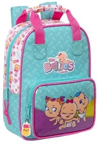 Zaino Scuola The Bellies 20 x 28 x 8 cm Viola Turchese Bianco
