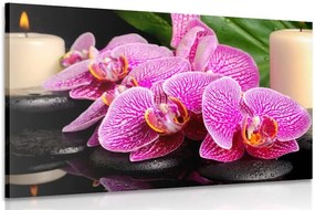 Quadro su tela – Composizione Zen con candele