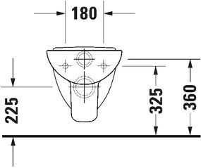 Duravit 22110900002 - WC sospeso D-CODE ceramica/bianco lucido