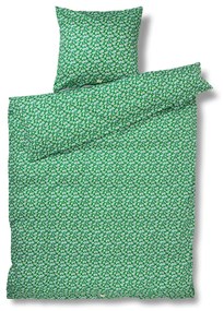 Biancheria da letto singola in cotone sateen verde 140x200 cm Pleasantly - JUNA