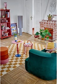 Tappeto beige e color ambra in cotone 140x200 cm Chola – Bloomingville