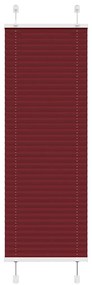 Tenda Plissettata Rosso Bordeaux 50x100 Cm Larghezza Tessuto /