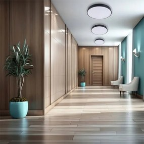 Plafoniera LED dimmerabile LED/60W/230V 3000-6500K diametro 60 cm nero + +TC