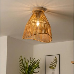 Brilagi - Lampada a plafone LED CERIA BOHO, 1xE27/40W/230V, Ø 30 cm, marrone/rovere