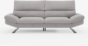 Eclipse Divano dal design moderno 2 e 3 posti con schienali traslanti - piedini alti in elegante microfibra smacchiabile T11