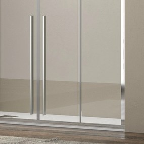 Nicchia doccia 150 cm doppio scorrevole vetro 8mm altezza 200h | KEL6000 - KAMALU