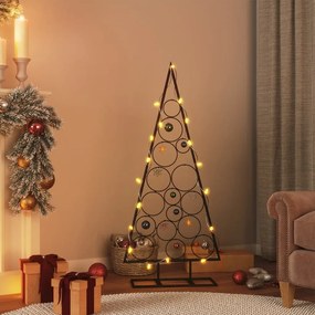 Albero di Natale Decorativo in Metallo Nero di diverse dimensioni, Albero di Natale Decorativo in Metallo Nero 125 cm IV