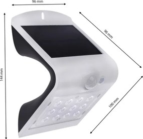 LED Luce solare con sensore di movimento LED/1,5W/1200 mAh 3,7V IP65