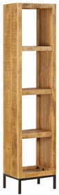 Libreria 40x30x175 Cm İn Legno Massello Di Mango /