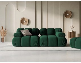 Divano in velluto verde 188 cm Bellis - Micadoni Home