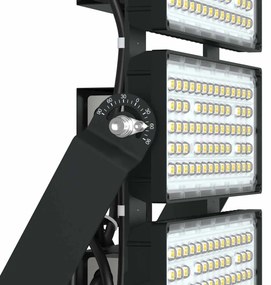 Faro Modulare LED 600W IP66, 167lm/W, Dimmerabile DALI - INVENTRONICS Colore  Bianco Naturale 4.000K, Scegli l'angolo di illuminazione 30°, Scegli le staffe dei moduli Fisse