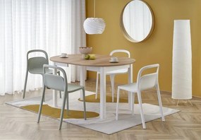 Tavolo allungabile Ringo in rovere/bianco - L102-142xL102xH76 cm