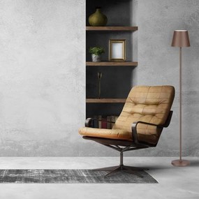 LED Lampada da terra ricaricabile e dimmerabile 3in1 LED/4W/5V 4400 mAh 3000K IP54 marrone