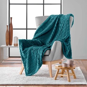 Coperta blu in microflanella 125x150 cm Mini Frosty – douceur d'intérieur